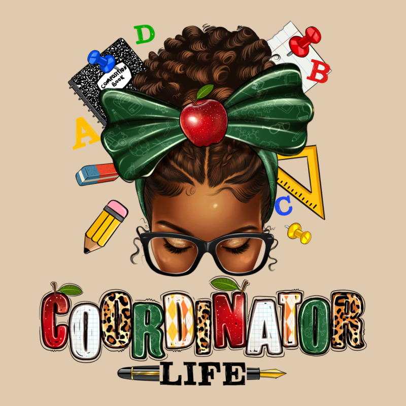 Educational Coordinator Life Afro Messy Bun Heavyweight Sweatshirt by texasbilliewilder | Teevron