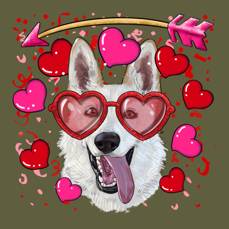 Valentine's Day  White Shepherd Vintage Tee by RanaPortraitStore | Teevron