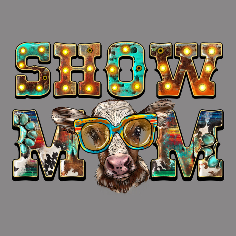 Show Mom Brown Calf Eye Glasses Vintage Tee by BarkalooDesign | Teevron