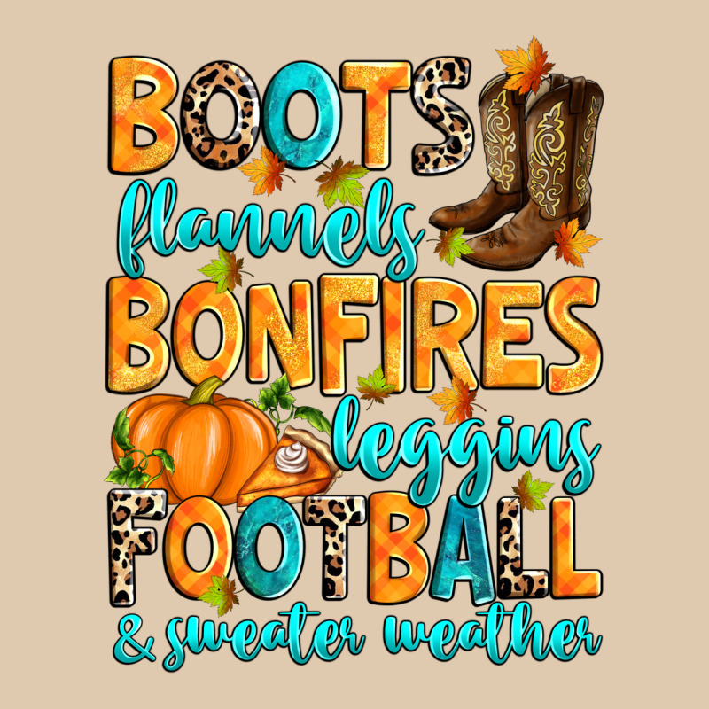 Boots Flannels Bonfires Leggins American Football Heavyweight Sweatshirt by RanaPortraitStore | Teevron