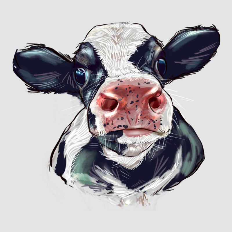 Holstein Calf Face Premium Sweatshirt by LillyAllenDesigns | Teevron