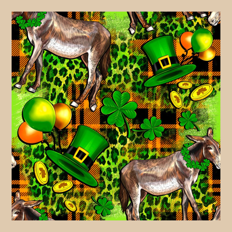 St. Patrick's Donkey With Leprechaun Hat Seamless Classic Tee by FaDigitalArtStudio | Teevron