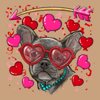 Valentine's Day French Bulldog Puppy Vintage Tee | Teevron