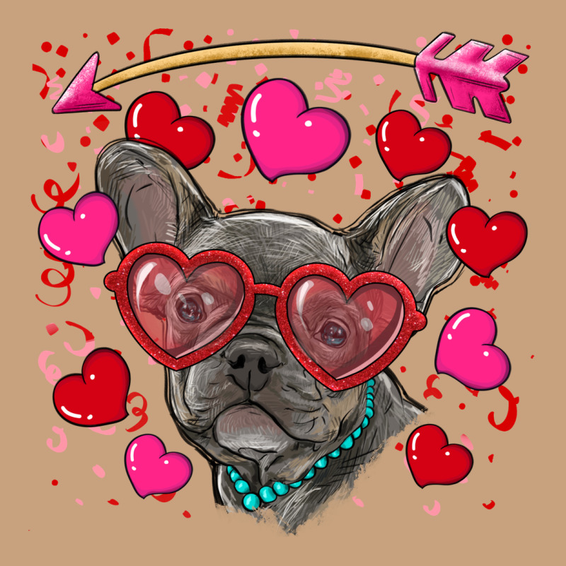 Valentine's Day French Bulldog Puppy Vintage Tee by RanaPortraitStore | Teevron