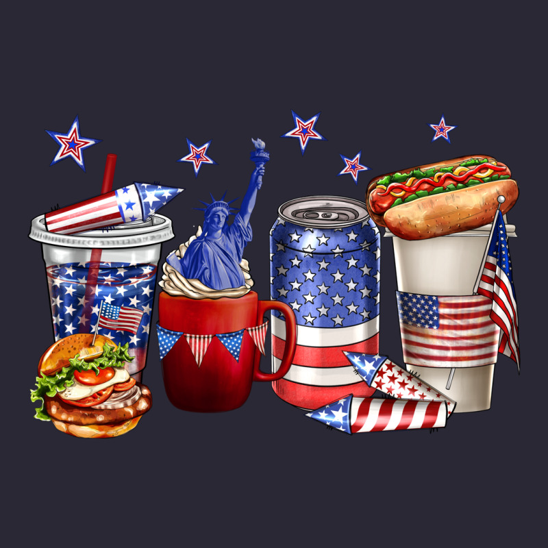 4th Of July Coffee Cups Vintage Tee by texasbilliewilder | Teevron