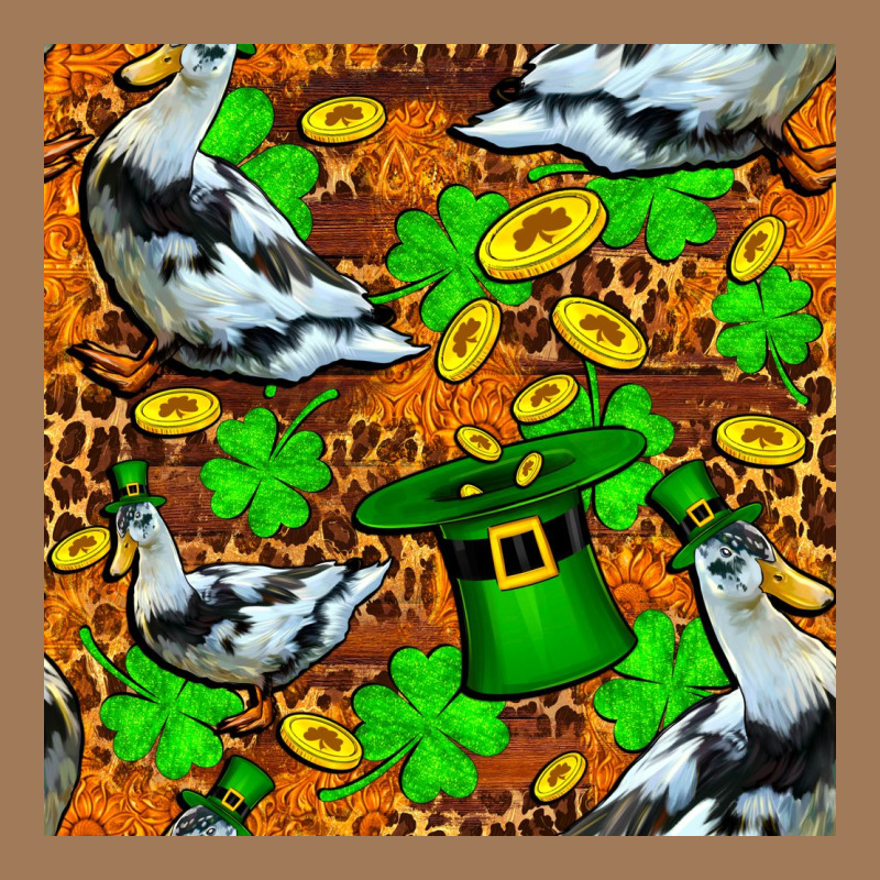 St Patricks  Duck With Leprechaun Hat  Seamless Classic Tee by FaDigitalArtStudio | Teevron
