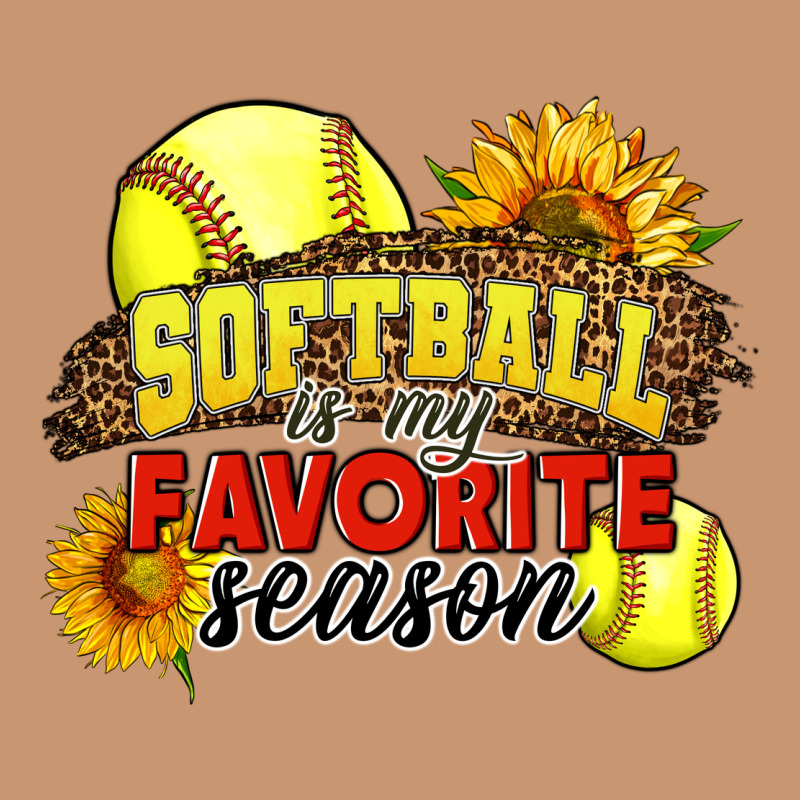 Softball Is My Favorite Season Heavyweight Hoodie by LillyAllenDesigns | Teevron