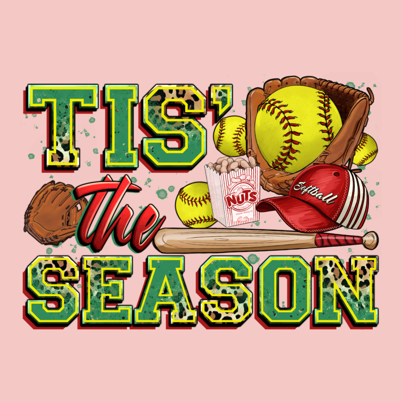 Tis' The Season Softball Urban Heavy Tee by Zillion Design Studio | Teevron