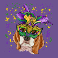 Mardi Gras  Mask Beagle Vintage Tee | Teevron