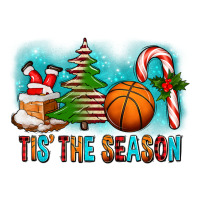 Tis The Season Christmas With Basketball And Candy Cane | Teevron