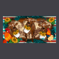 Western Cow Cockerel Chick  Serape Leopard Sunflowers License Plate Te Heavyweight Hoodie | Teevron