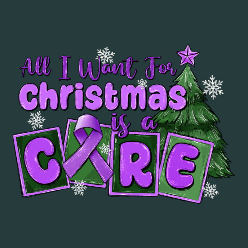 All I Want For Christmas Is A Cure Pancreatic Canc Premium Hoodie by MaliasSmallBusiness | Teevron