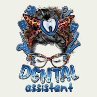 Dental Assistant Messy Bun Urban Heavy Tee | Teevron