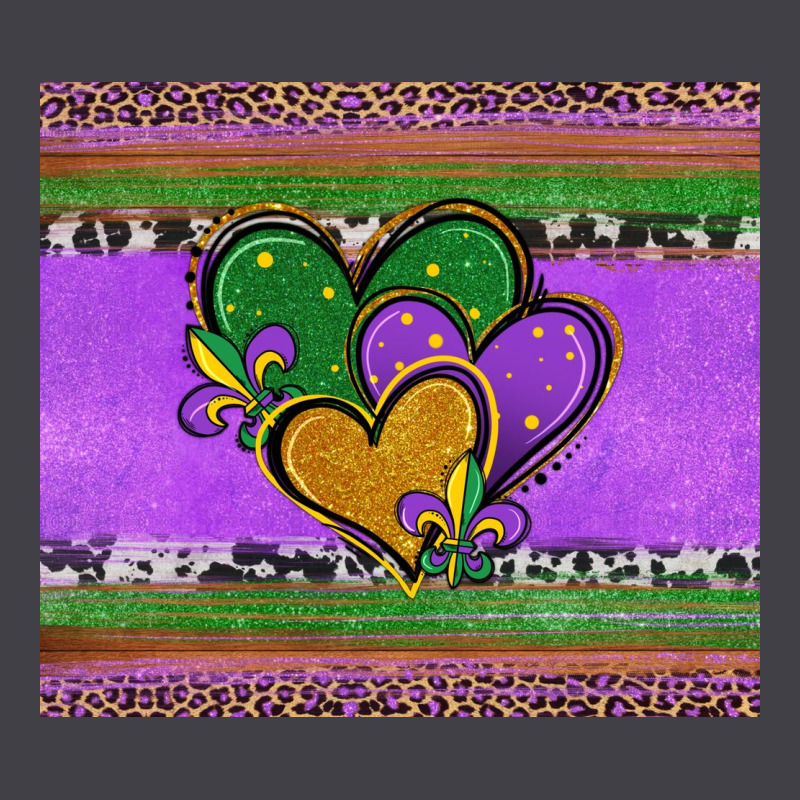 Mardi Gras Hearts And Fleur De Lis Heavyweight Hoodie by Jasminsmagicworld | Teevron