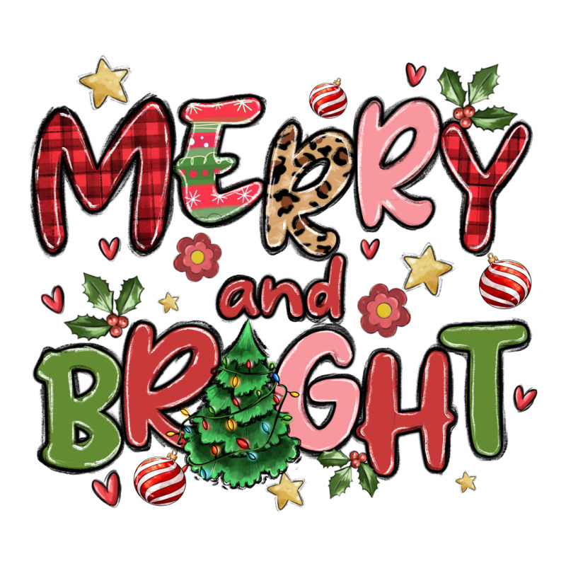 Merry And Bright Premium Hoodie by MaliasSmallBusiness | Teevron