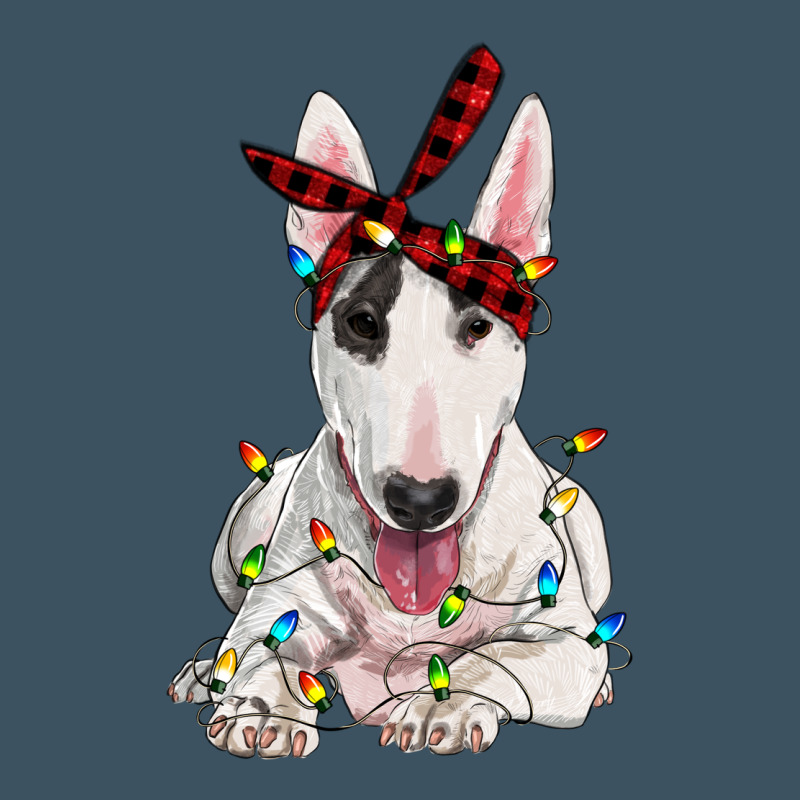 Bull Terrier With Christmas Lights Urban Heavy Tee by RanaPortraitStore | Teevron