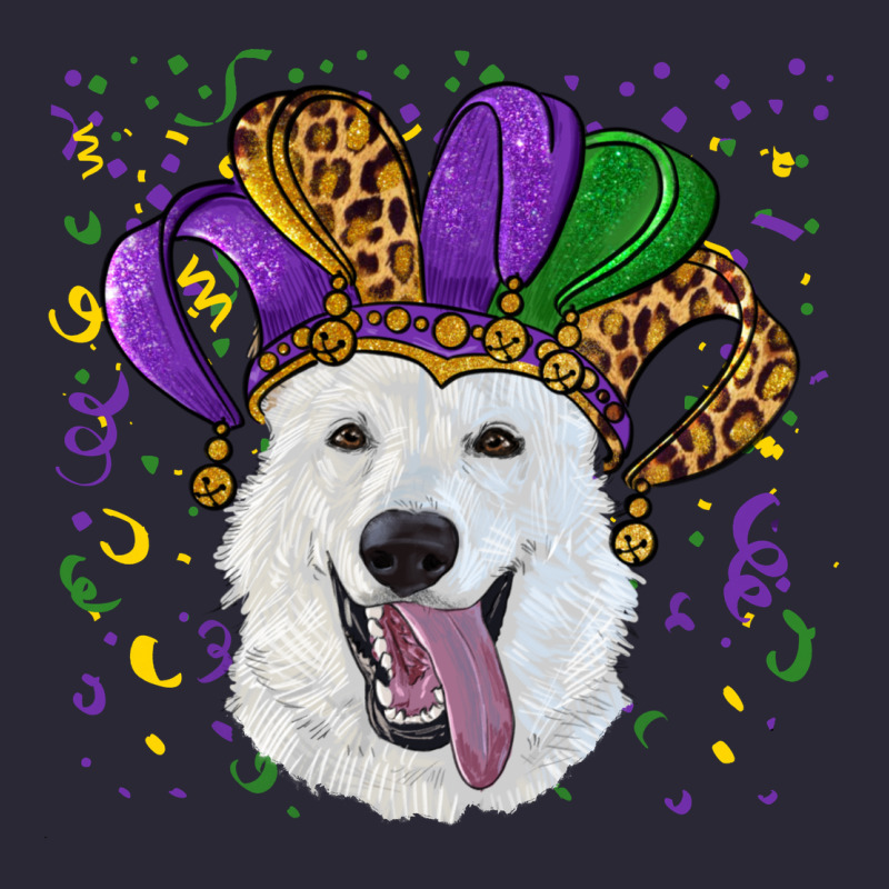 Mardi Gras Hat  White Shepherd Vintage Tee by RanaPortraitStore | Teevron