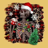 Skeleton With Coffee Cup Christmas Premium Sweatshirt | Teevron