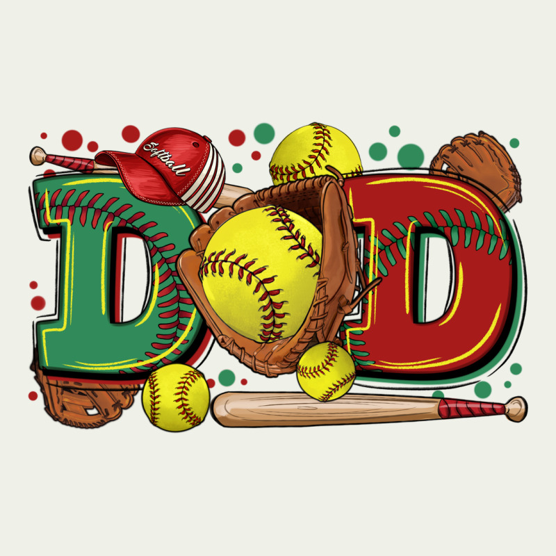Dad Softball Urban Heavy Tee by Zillion Design Studio | Teevron