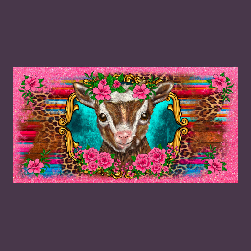 Western Baby Boer Goat Pink Flowers Serape Leopard Pink Glitter Patter Heavyweight Hoodie by BarkalooDesign | Teevron