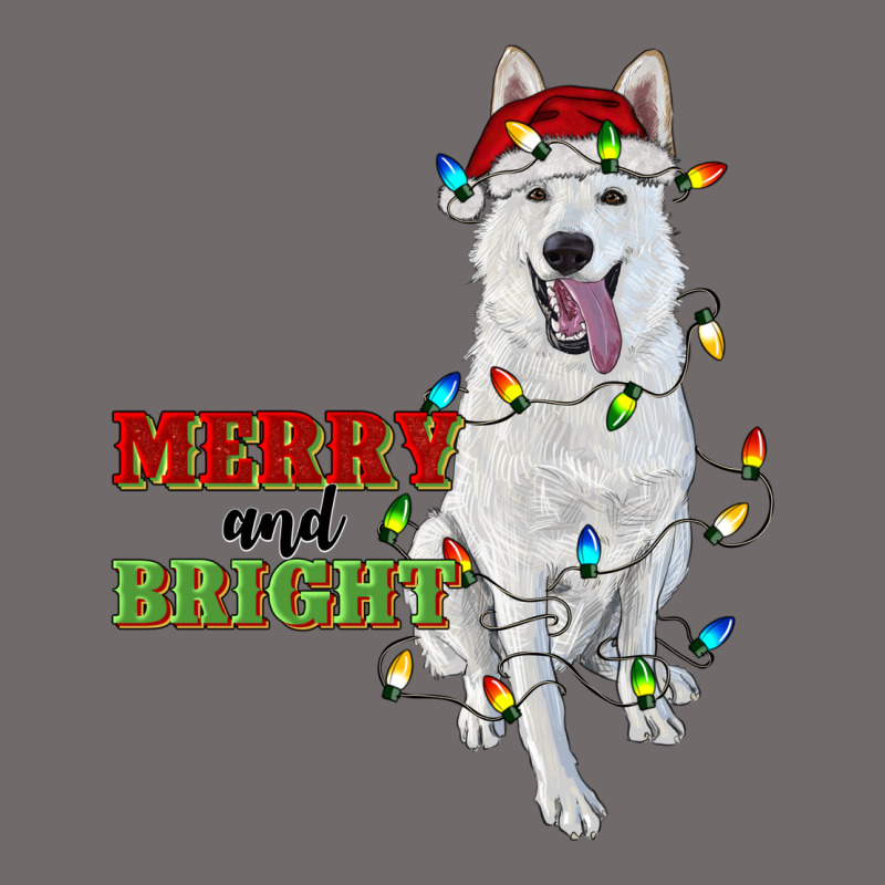 Merry And Bright White Shepherd Urban Heavy Tee by RanaPortraitStore | Teevron