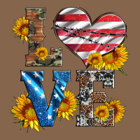 Love With Sunflowers And Usa Flag Premium Tee | Teevron