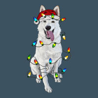 Christmas White Shepherd With Christmas Lights Urban Heavy Tee | Teevron