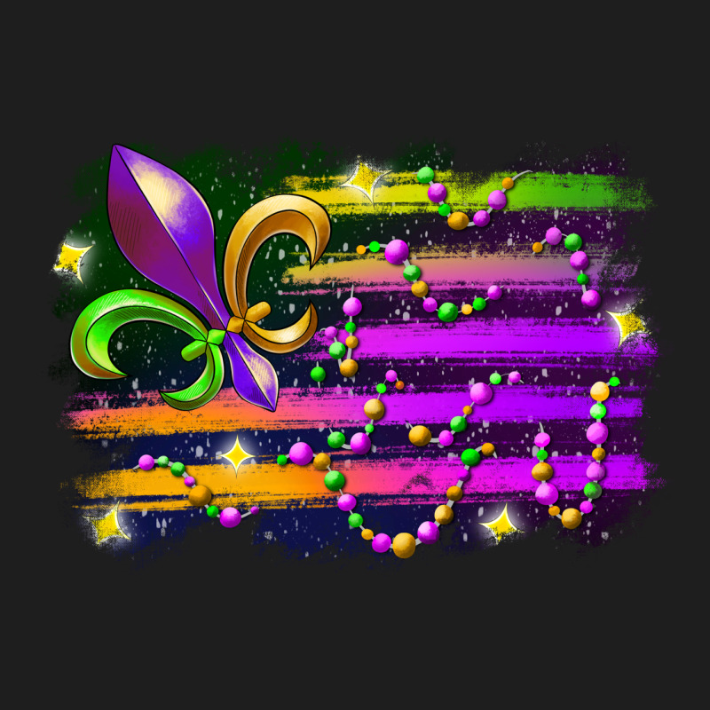 Mardi Gras Flag Classic Tee by RacoonDesign | Teevron