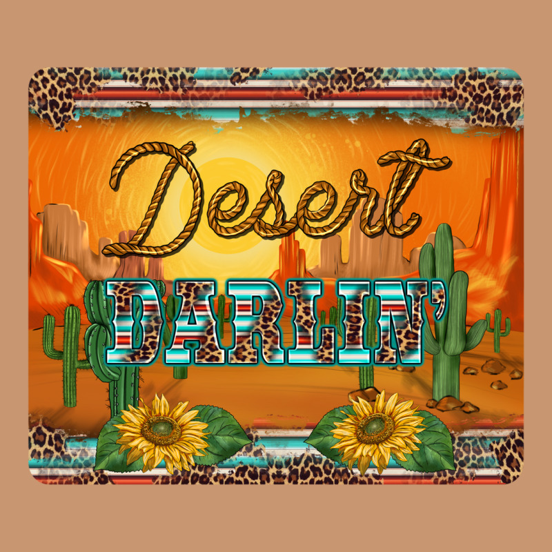 Western Desert Darlin Sunset Serape Leopard Sunflowers Mousepad Heavyweight Hoodie by BarkalooDesign | Teevron