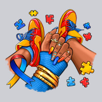 Autism Afro Girl Sneakers Heavyweight Sweatshirt | Teevron