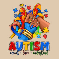 Autism Accept Love Understand Afro Girl Sneakers Heavyweight Sweatshirt | Teevron