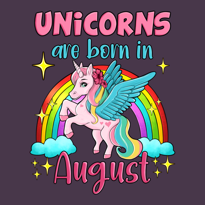 Unicorns Are Born In August Heavyweight Hoodie by Jasminsmagicworld | Teevron