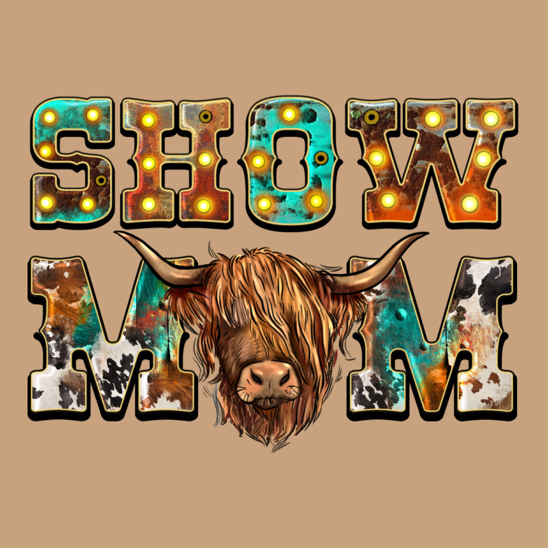 Show Mom Scottish Cattle Vintage Tee by BarkalooDesign | Teevron
