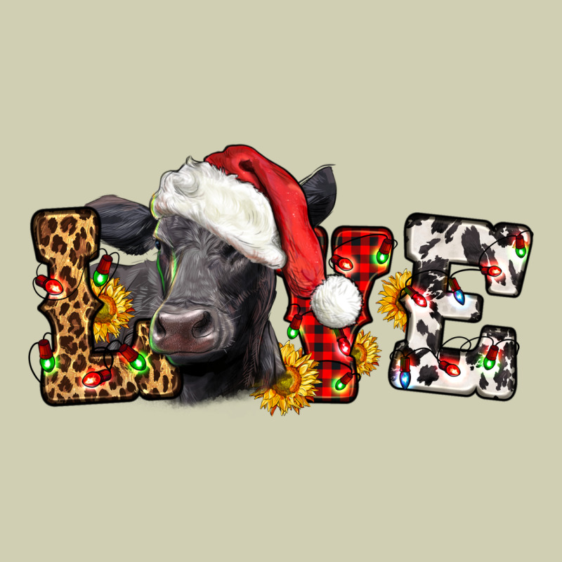 Love Christmas Black Angus Heavy Core Tee by LillyAllenDesigns | Teevron