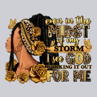 Even In The Midst Of My Storm Afro Woman Heavyweight Sweatshirt | Teevron