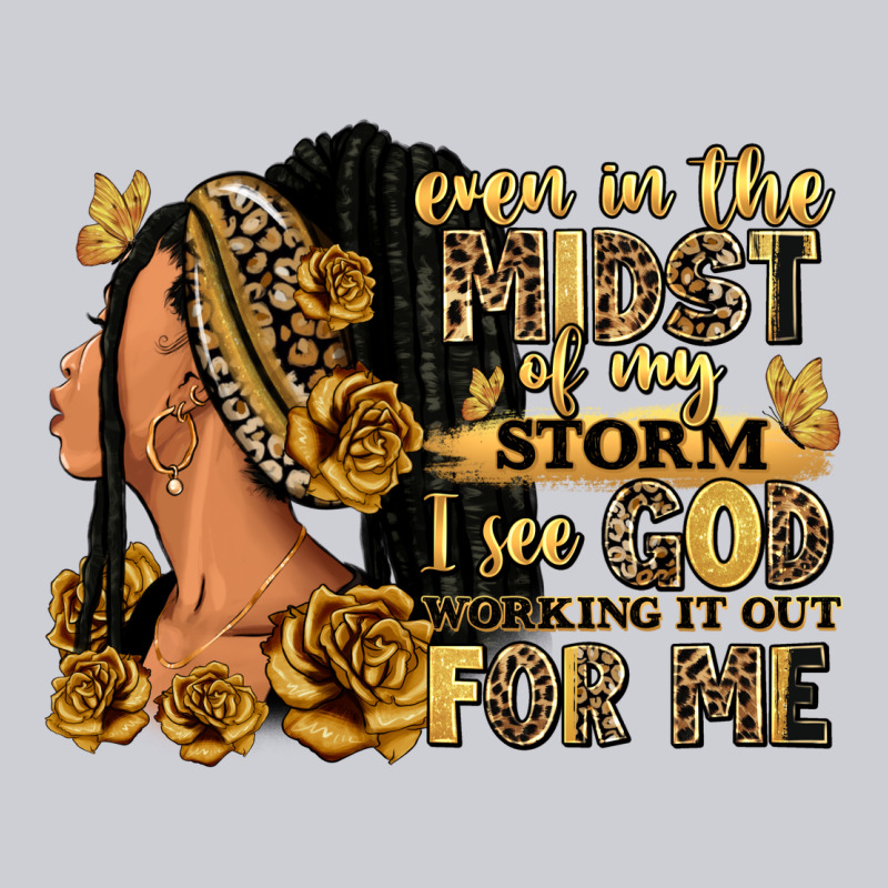 Even In The Midst Of My Storm Afro Woman Heavyweight Sweatshirt by RanaPortraitStore | Teevron