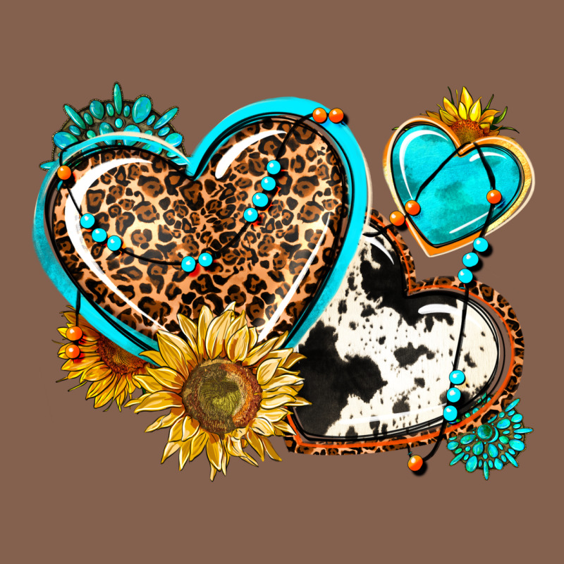 Western Leopard Pride  Hearts Zipper Hoodie by AdoDesignShop | Teevron