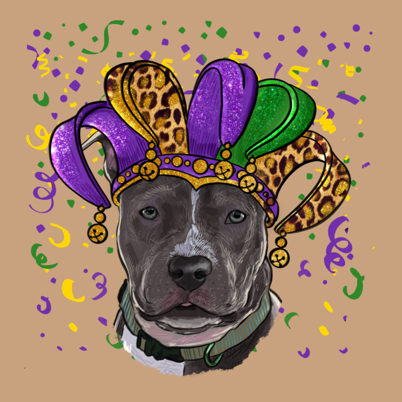 Mardi Gras Pitbull Vintage Tee by RanaPortraitStore | Teevron