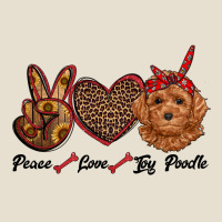 Peace Love Toy Poodle Urban Heavy Tee | Teevron