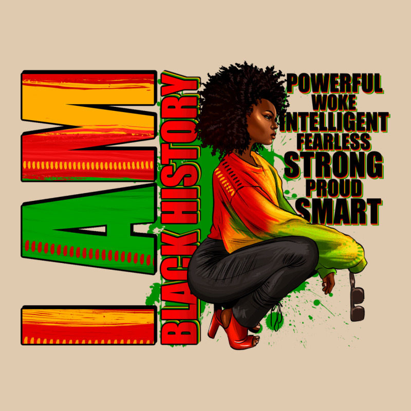 I Am Black History Afro American Woman Heavyweight Sweatshirt by RanaPortraitStore | Teevron