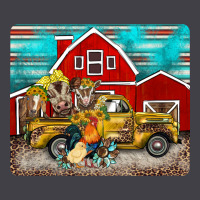 Western Truck Farm Animals Mousepad Heavyweight Hoodie | Teevron