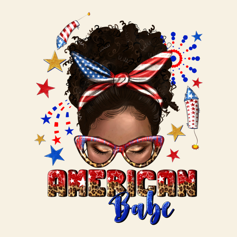 American Babe Afro Messy Bun Vintage Tee by texasbilliewilder | Teevron