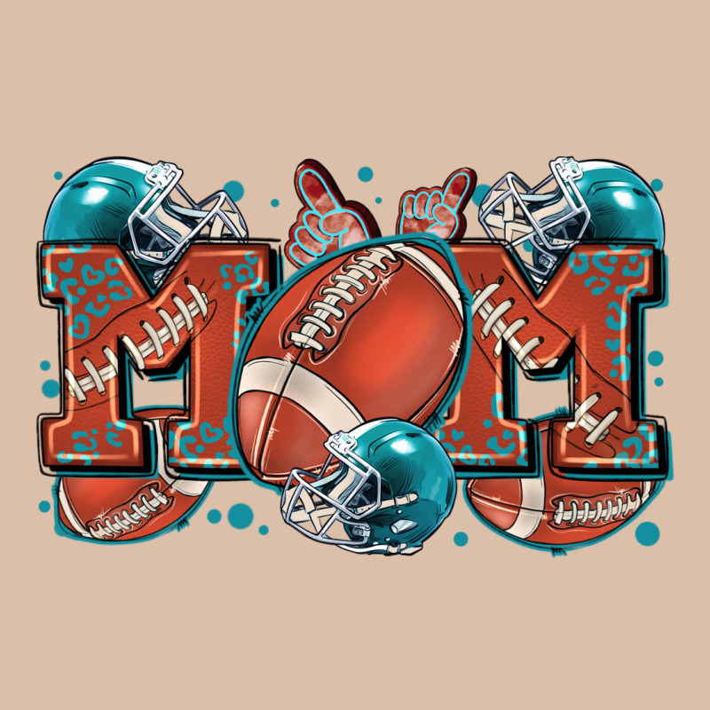 Mom American Football Urban Heavy Tee by Zillion Design Studio | Teevron