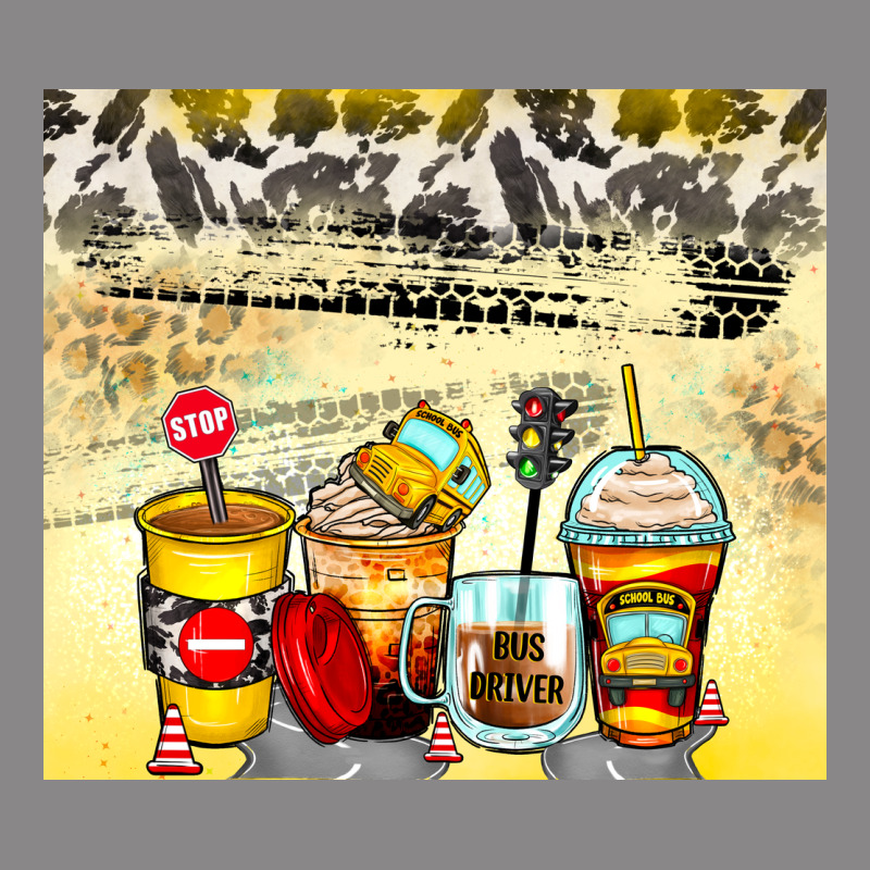 Bus Driver Coffee Cups Vintage Tee by Zillion Design Studio | Teevron