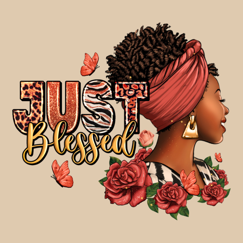 Just Blessed Afro Woman With Roses Heavyweight Sweatshirt by RanaPortraitStore | Teevron
