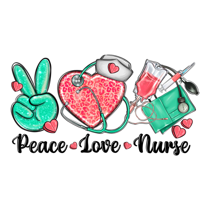Peace Love Nurse Urban Heavy Tee by texasbilliewilder | Teevron