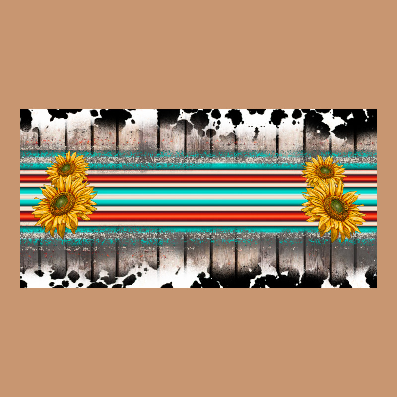 Western Cowhide Serape Sunflower Mama License Plate Heavyweight Hoodie by BarkalooDesign | Teevron