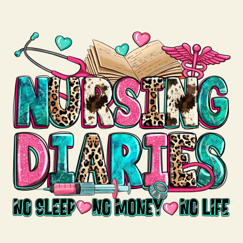 Nursing Diaries No Sleep No Money No Life Vintage Tee by Zillion Design Studio | Teevron