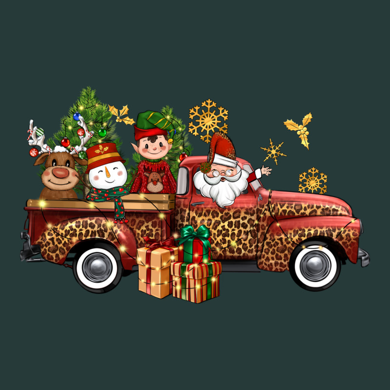 Christmas Truck Elf Santa Snowman Reindeer Premium Sweatshirt by NancyCooperArtShop | Teevron