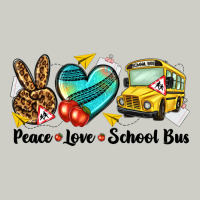 Peace Love School Bus Heavyweight Hoodie | Teevron
